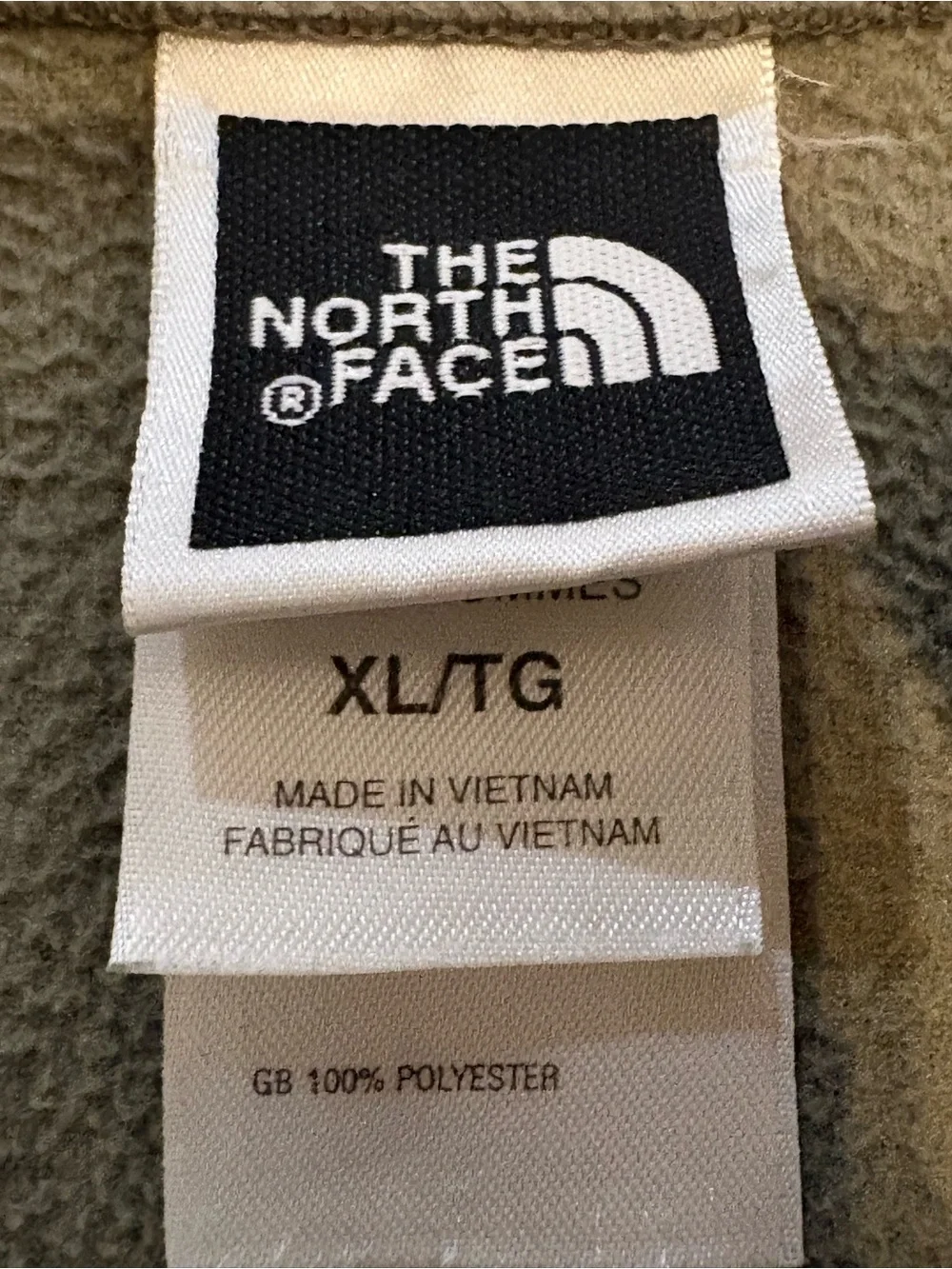 The North Face Men's Glacier 1/4 Zip Fleece Pullover Olive Green Size XL